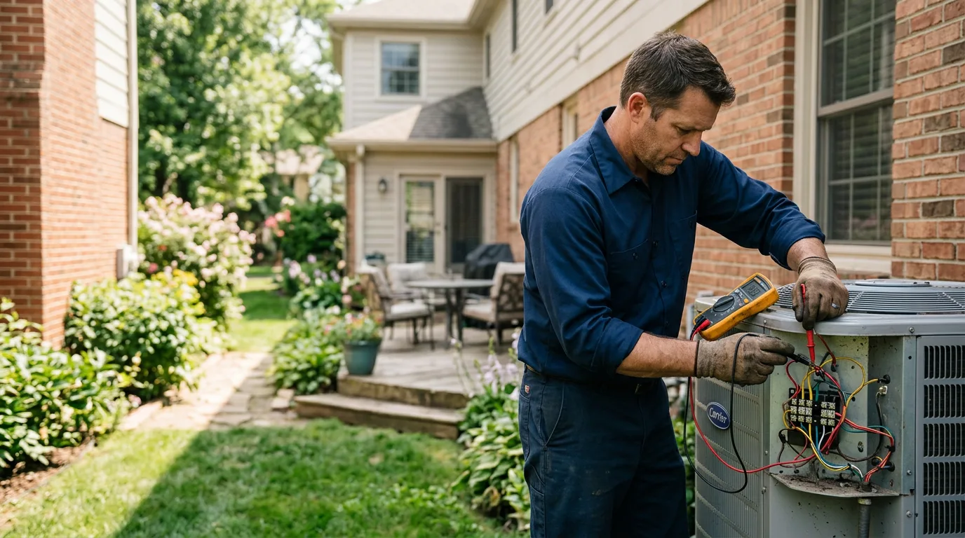 HVAC technician working near Rover, AR